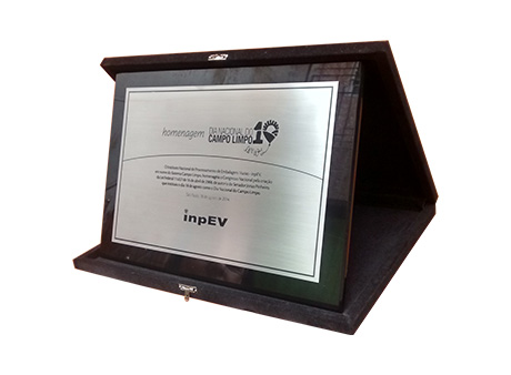 placa de homenagem personalizada + sao paulo + destak trofeu