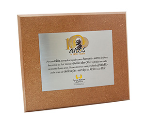 placa de homenagem personalizada + sao paulo + destak trofeu