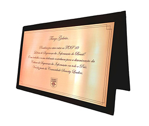 placa de homenagem personalizada + sao paulo + destak trofeu